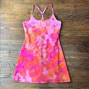 Outdoor Voices Pink and Orange Tie-Dye Dress